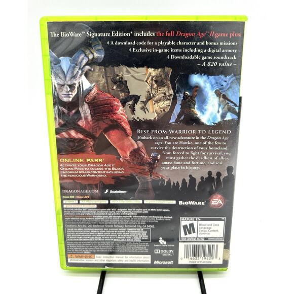 Dragon Age II 2 BioWare Signature Edition Xbox 360 Video Game RPG CIB Complete - Picture 2 of 3
